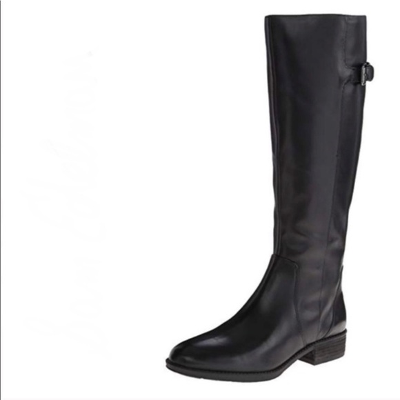 Sam Edelman Patton Leather Riding Boots‎ in Black Size 7 - Picture 1 of 8